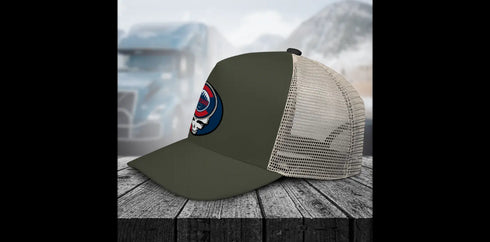Grateful Dead - Chicago Cubs Stealie Grateful Dead Trucker Cap - StealieShop